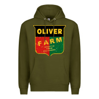 Army Green oliver farm Premium Hoodie - linhVisuals