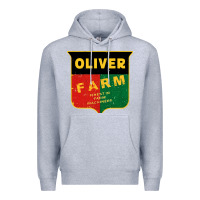 Heather Grey oliver farm Premium Hoodie - linhVisuals