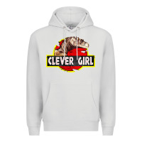 Dove Grey clever girl Premium Hoodie - linhVisuals