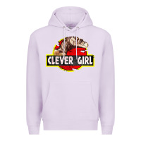 Lilac clever girl Premium Hoodie - linhVisuals