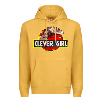 Mustard clever girl Premium Hoodie - linhVisuals