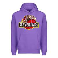 Purple clever girl Premium Hoodie - linhVisuals