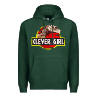 Sports Green clever girl Premium Hoodie - linhVisuals