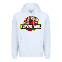 White clever girl Premium Hoodie - linhVisuals