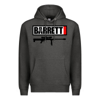 Charcoal Heather barrett firearm company Premium Hoodie - linhVisuals