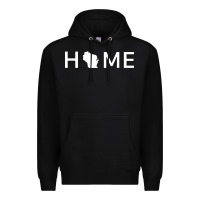 Black home in wisconsin love u.s Premium Hoodie - linhVisuals