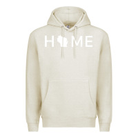Oatmeal Heather home in wisconsin love u.s Premium Hoodie - linhVisuals