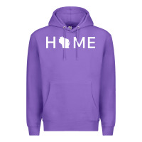 Purple home in wisconsin love u.s Premium Hoodie - linhVisuals