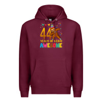 44 Years Old Birthday Sloth Dabbing 44th Birthday Sloth Premium Hoodie | Teevron