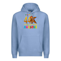 Colony Blue 44 years old birthday sloth dabbing 44th birthday sloth Premium Hoodie - linhVisuals