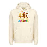 Sandshell 44 years old birthday sloth dabbing 44th birthday sloth Premium Hoodie - linhVisuals