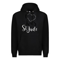 Black i love and heart the kids of st jude shirt for runners Premium Hoodie - linhVisuals