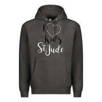Charcoal Heather i love and heart the kids of st jude shirt for runners Premium Hoodie - linhVisuals