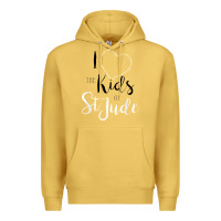 Antique Gold i love and heart the kids of st jude shirt for runners Premium Hoodie - linhVisuals