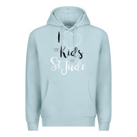 Blue Mist i love and heart the kids of st jude shirt for runners Premium Hoodie - linhVisuals