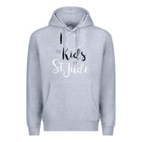 Heather Grey i love and heart the kids of st jude shirt for runners Premium Hoodie - linhVisuals