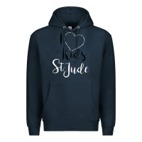 Navy i love and heart the kids of st jude shirt for runners Premium Hoodie - linhVisuals