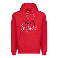 Red i love and heart the kids of st jude shirt for runners Premium Hoodie - linhVisuals