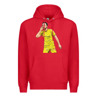Red Diogo Jota Premium Hoodie - linhVisuals