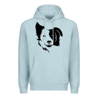 Blue Mist dog, collie, dogs, collies, border collies, puppy, sheepdog Premium Hoodie - linhVisuals
