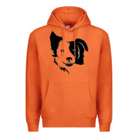 Carrot dog, collie, dogs, collies, border collies, puppy, sheepdog Premium Hoodie - linhVisuals