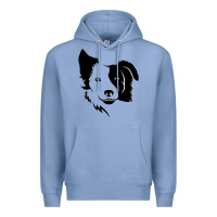 Colony Blue dog, collie, dogs, collies, border collies, puppy, sheepdog Premium Hoodie - linhVisuals
