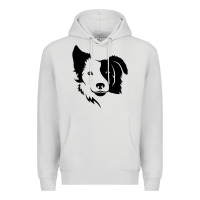 Dove Grey dog, collie, dogs, collies, border collies, puppy, sheepdog Premium Hoodie - linhVisuals