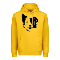 Lemon dog, collie, dogs, collies, border collies, puppy, sheepdog Premium Hoodie - linhVisuals