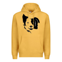 Mustard dog, collie, dogs, collies, border collies, puppy, sheepdog Premium Hoodie - linhVisuals