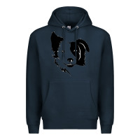 Navy dog, collie, dogs, collies, border collies, puppy, sheepdog Premium Hoodie - linhVisuals