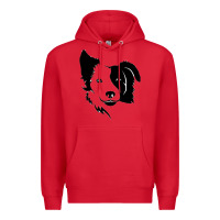 Red dog, collie, dogs, collies, border collies, puppy, sheepdog Premium Hoodie - linhVisuals