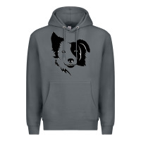 Rock dog, collie, dogs, collies, border collies, puppy, sheepdog Premium Hoodie - linhVisuals