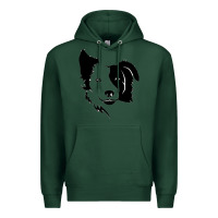 Sports Green dog, collie, dogs, collies, border collies, puppy, sheepdog Premium Hoodie - linhVisuals