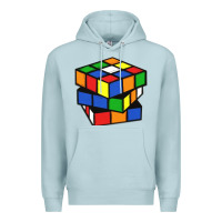 Blue Mist rubik cube Premium Hoodie - linhVisuals