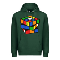 Sports Green rubik cube Premium Hoodie - linhVisuals