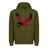 Army Green eastern washington eagles Premium Hoodie - linhVisuals