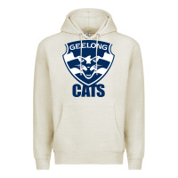 Oatmeal Heather geelong cats Premium Hoodie - linhVisuals
