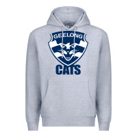 Heather Grey geelong cats Premium Hoodie - linhVisuals