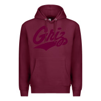 Burgundy montana griz Premium Hoodie - linhVisuals