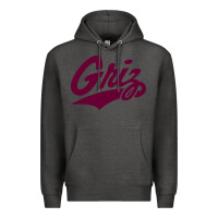 Charcoal Heather montana griz Premium Hoodie - linhVisuals