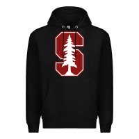 Black stanford cardinal Premium Hoodie - linhVisuals