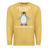 Antique Gold I'm Not Short I'm Penguin Size Premium Sweatshirt - Bettercallsaul