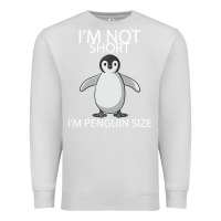 Dove Grey I'm Not Short I'm Penguin Size Premium Sweatshirt - Bettercallsaul