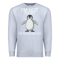 Heather Grey I'm Not Short I'm Penguin Size Premium Sweatshirt - Bettercallsaul