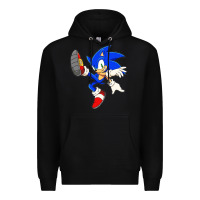 Black Söniĉ Kids Premium Hoodie - linhVisuals