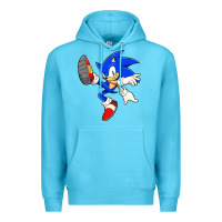 Ocean Blue Söniĉ Kids Premium Hoodie - linhVisuals