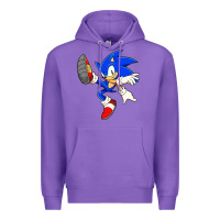 Purple Söniĉ Kids Premium Hoodie - linhVisuals