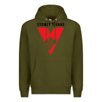 Army Green sydney swans Premium Hoodie - linhVisuals
