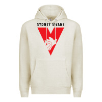 Oatmeal Heather sydney swans Premium Hoodie - linhVisuals