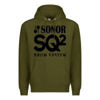 Army Green Sonor Drum Premium Hoodie - linhVisuals